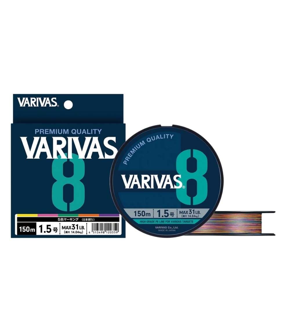Varivas 8 Multi Color Edition – 8-Strand PE 300m Braided Fishing Line