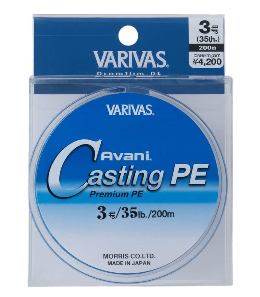 Varivas Avani Casting PE Premium PE 200m 8-Strand Braided Fishing Line