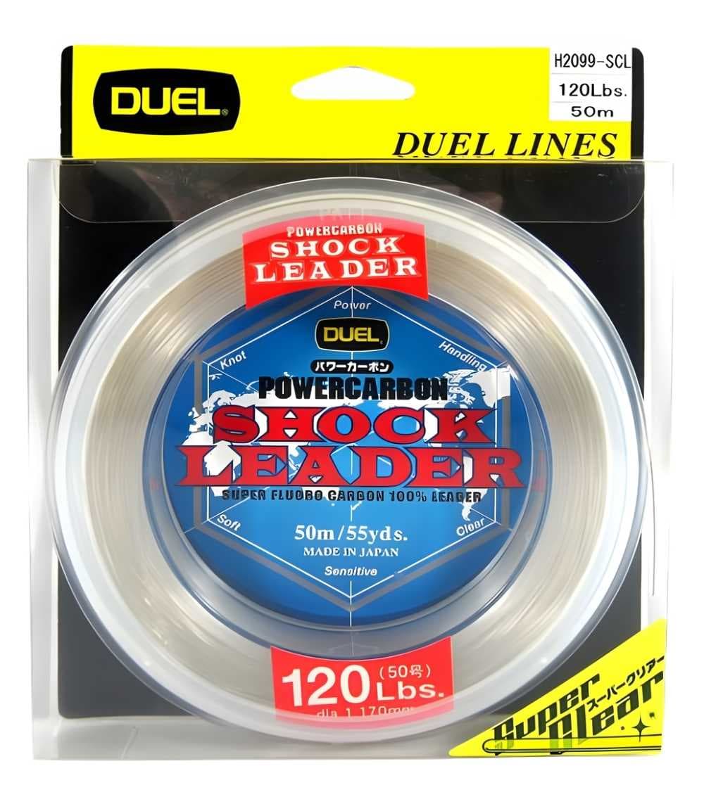Duel Powercarbon Shock Leader 100% Fluorocarbon Fishing Line 50m