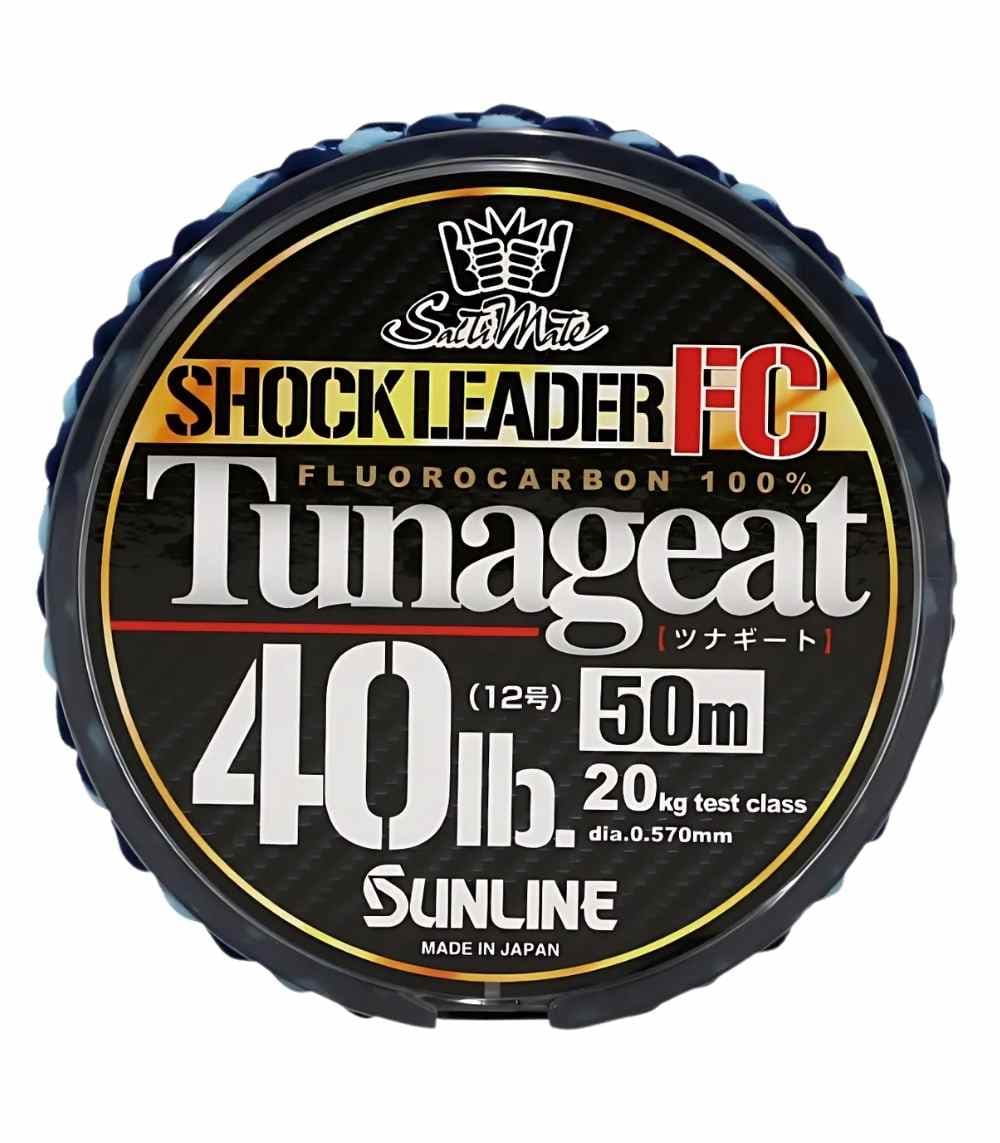 Sunline SaltiMate Tunageat FC Fluorocarbon Line – High Knot Strength & Abrasion Resistant, Clear