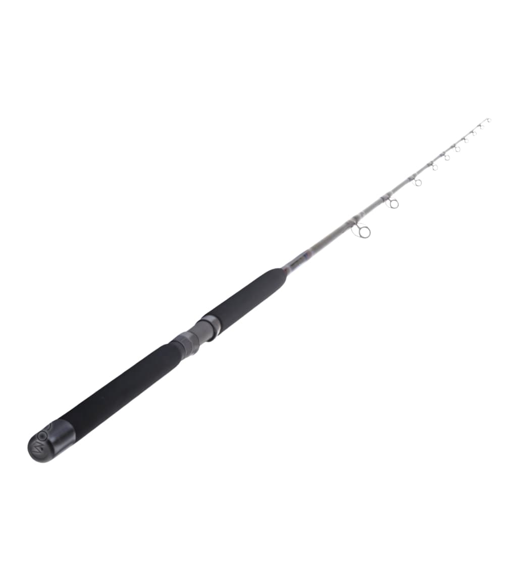 Seeker Black Steel Rod Saltwater Live Bait Fishing Rod with E-Glass and Graphite Construction
