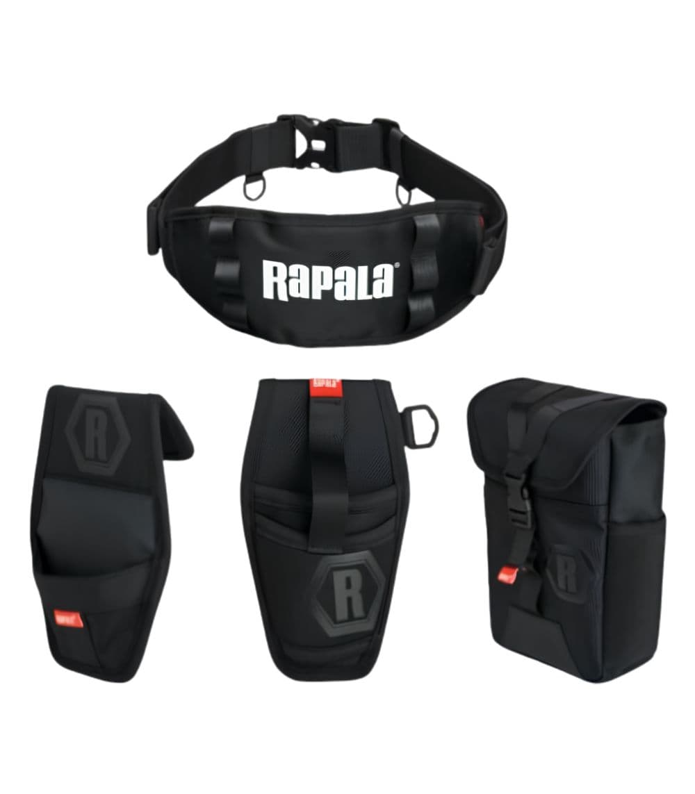 Rapala Tool Belt Combo RTB – Fishing Storage Belt with Back Pad & Utility Bag