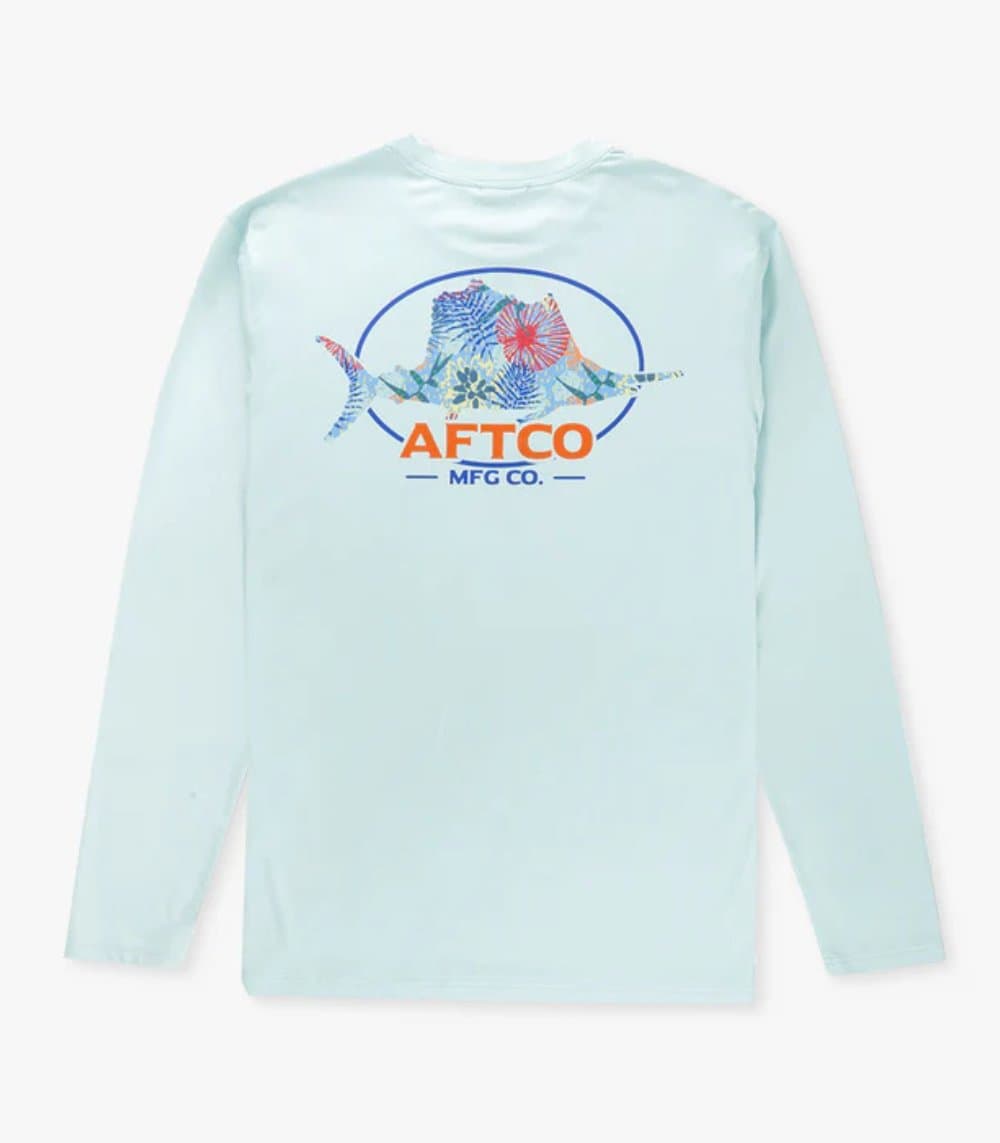 AFTCO Men’s Summertime UVX UPF 50 Long Sleeve Sun Protection Shirt