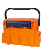 Meiho Bucket Mouth 5000 Orange Tackle Box