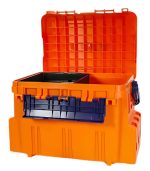 Meiho Bucket Mouth 5000 Orange Tackle Box
