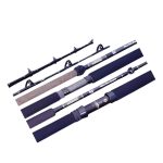 Seeker Black Steel Series Big Game Graphite Composite Saltwater Fishing Rod