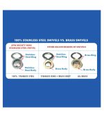 AFW Mighty Mini Stainless Steel Crane Swivels Size #12